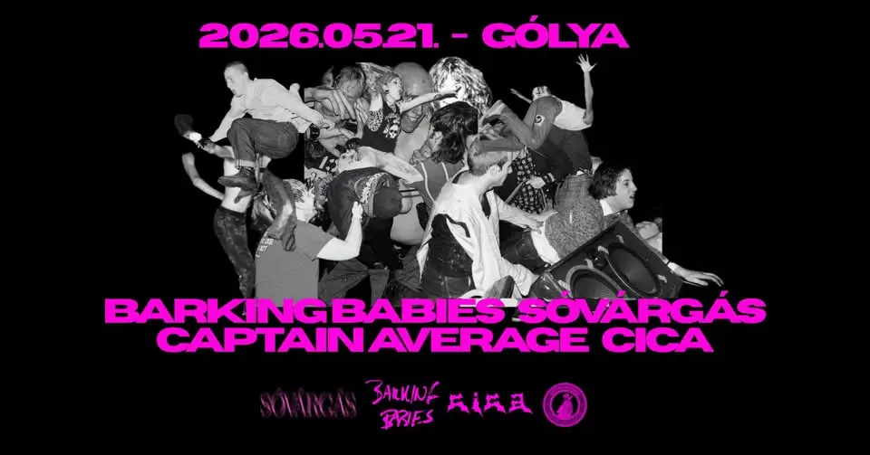 Barking Babies NEM lemezbemutató | Sóvárgás | Captain Average | Cica koncert Budapesten (Gólya)